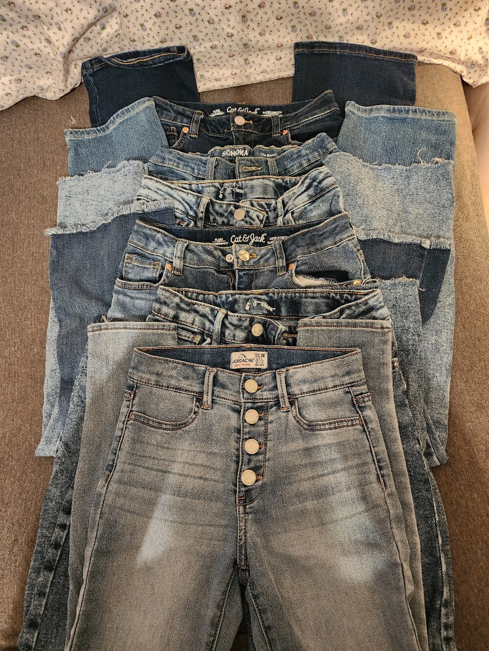 Girls Jeans - 6 pairs Sz 10 - Various Brands
